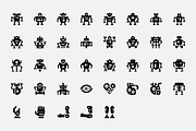 Basicons / Humanoid Robots Icons, an Outline Icon by EDT.Graphics (Thumbnail 6 of 6)