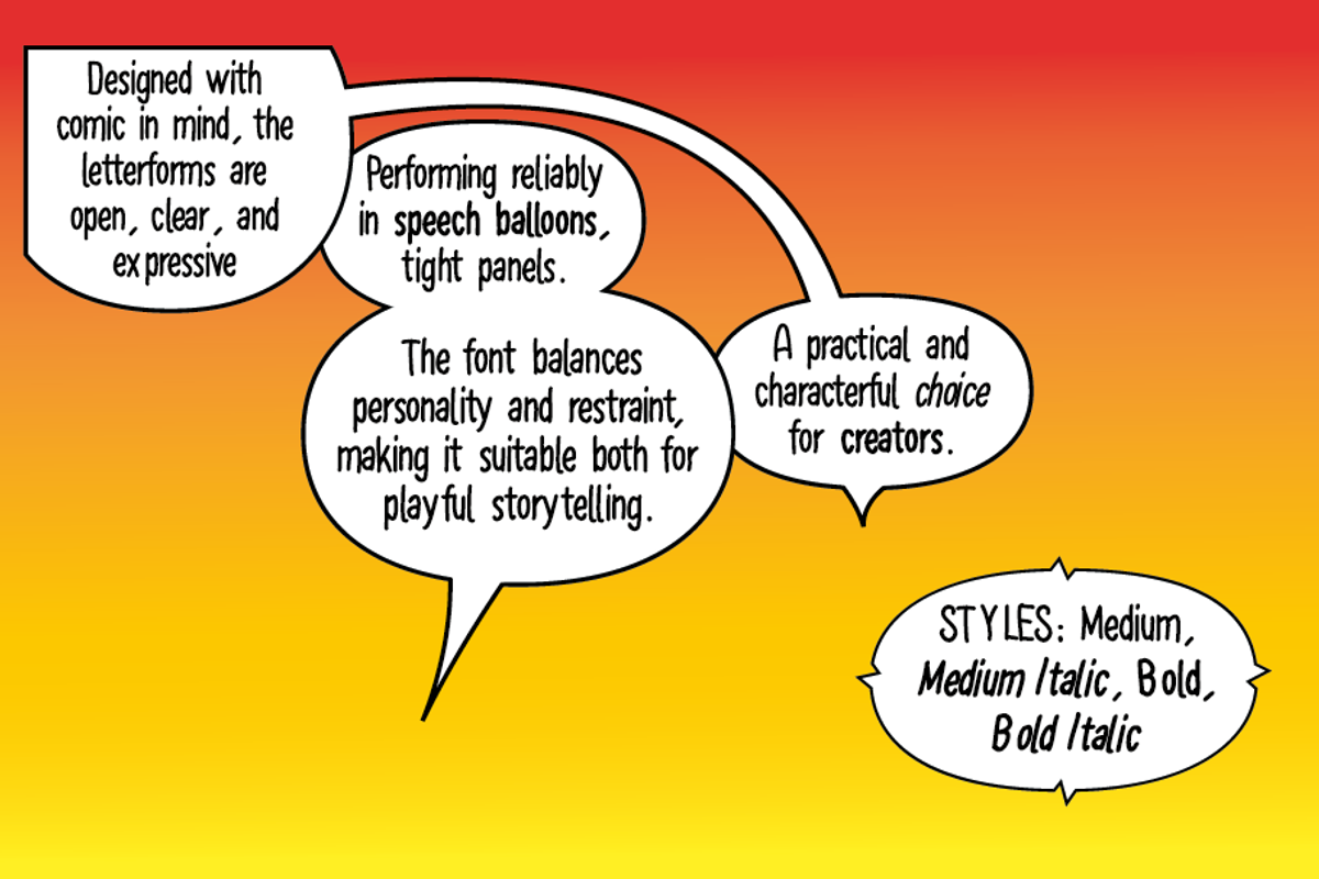 Thin Comic, a Handwritten Font by Pitt's Hand (Photo 2 of 6)