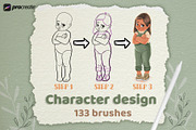 Procreate Character Design, a Brush Add-On by KsTumanova (Thumbnail 2 of 6)