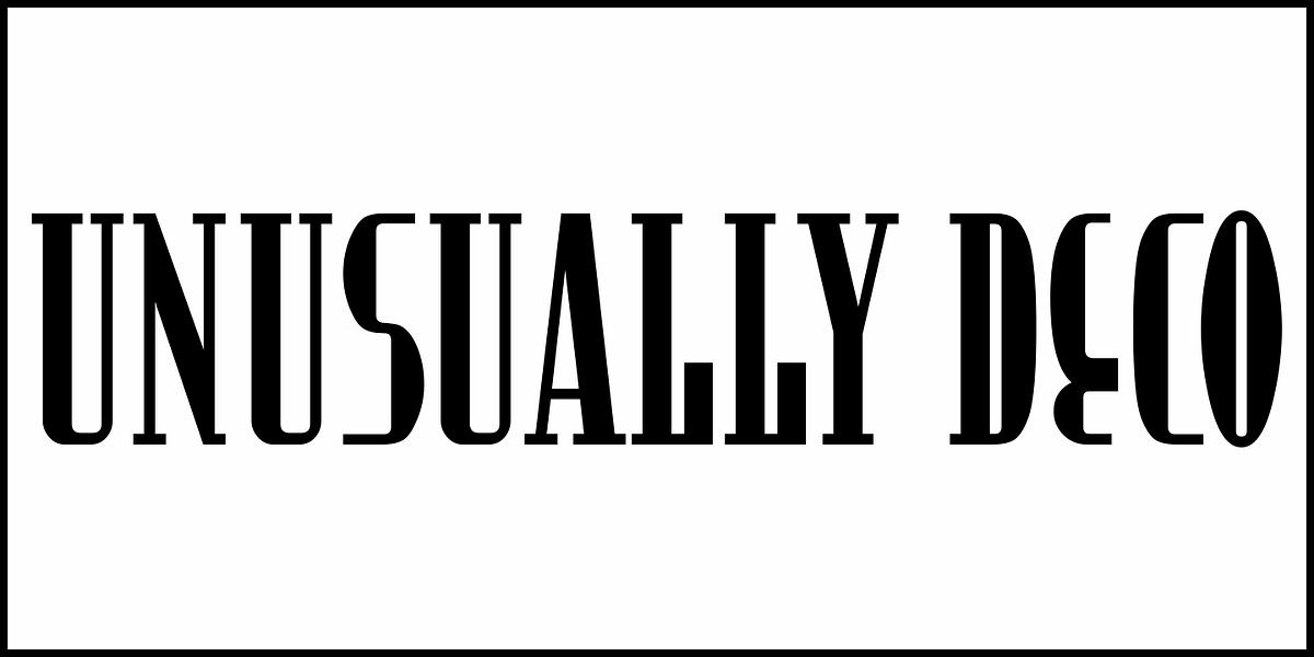 Unusually Deco JNL, a Font by Jeff Levine Fonts (Photo 2 of 5)