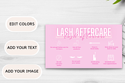 Lash Aftercare Card Template, a Card Template by YasdeyDesigns (Thumbnail 8 of 8)