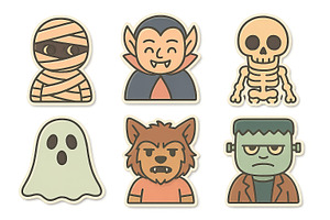 Halloween isolated png set featuring, an Illustration by Dvoevnore photos