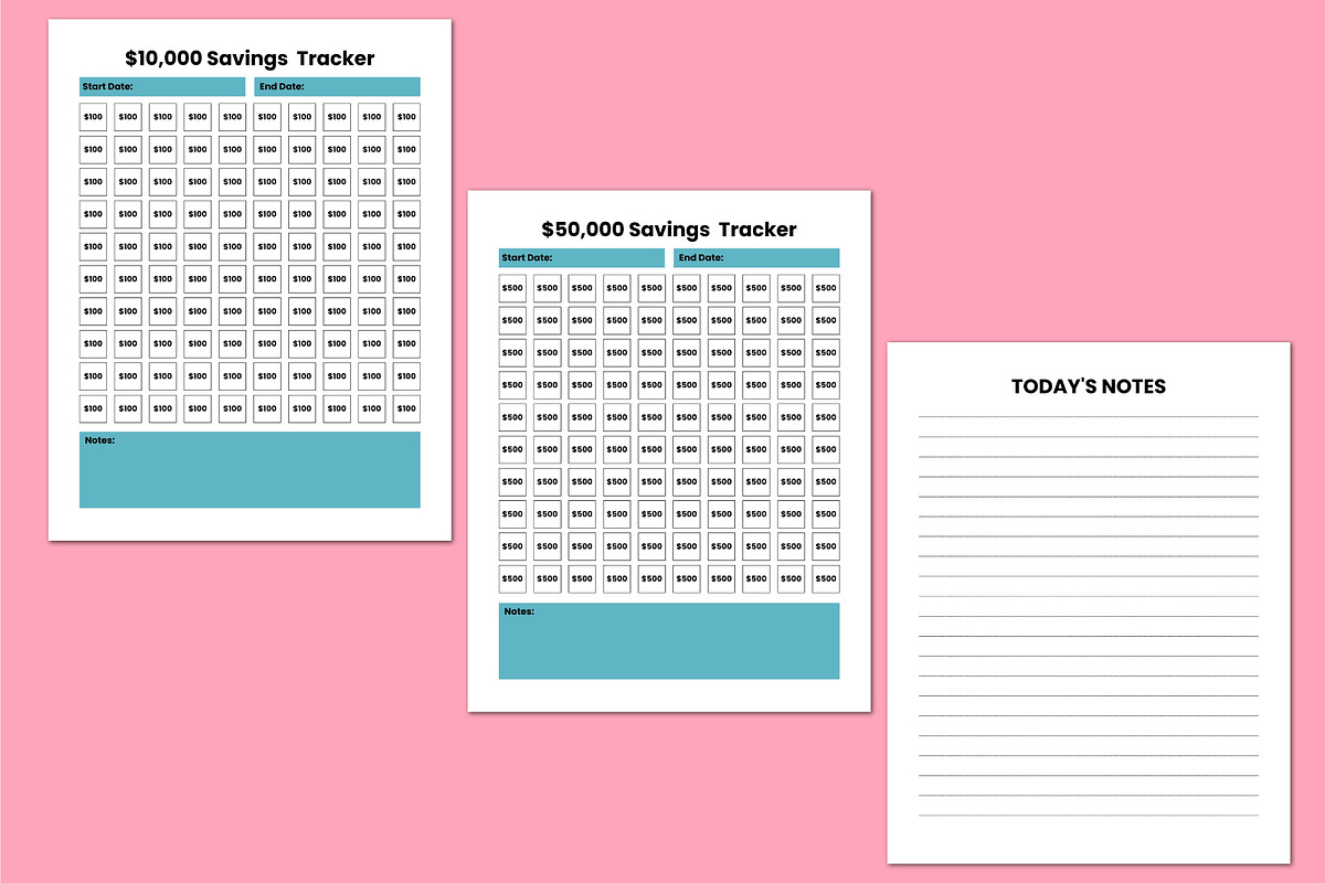 2026 Budget & Savings Journal, a Stationery Template by Shumaya (Photo 6 of 7)