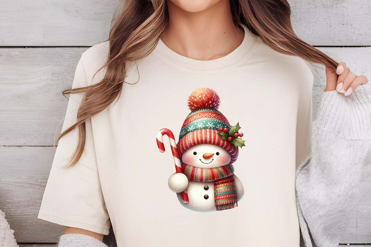 Watercolor Christmas Snowman Animal, an Illustration by DreamCafeArt (Photo 4 of 6)