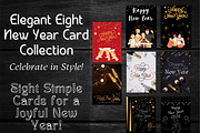 Elegant New Year Card Collection, a Card Template by WynterLife Studio (Thumbnail 1 of 6)