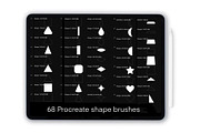 Procreate shape stamps for iPad, a Brush Add-On by Illustration Tribe (Thumbnail 1 of 3)