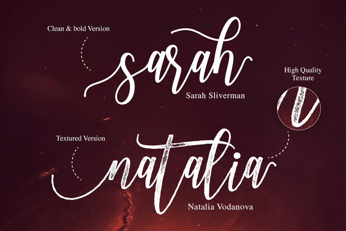 Adasmine Clean & Textured Script preview 4