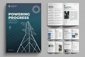 Electric Company Profile, a Brochure Template by MightyDesign
