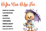 Summer Funny Chick Clipart, an Illustration by CreationArt (Thumbnail 2 of 7)