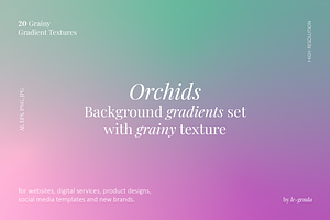 20 Orchids Gradients Set