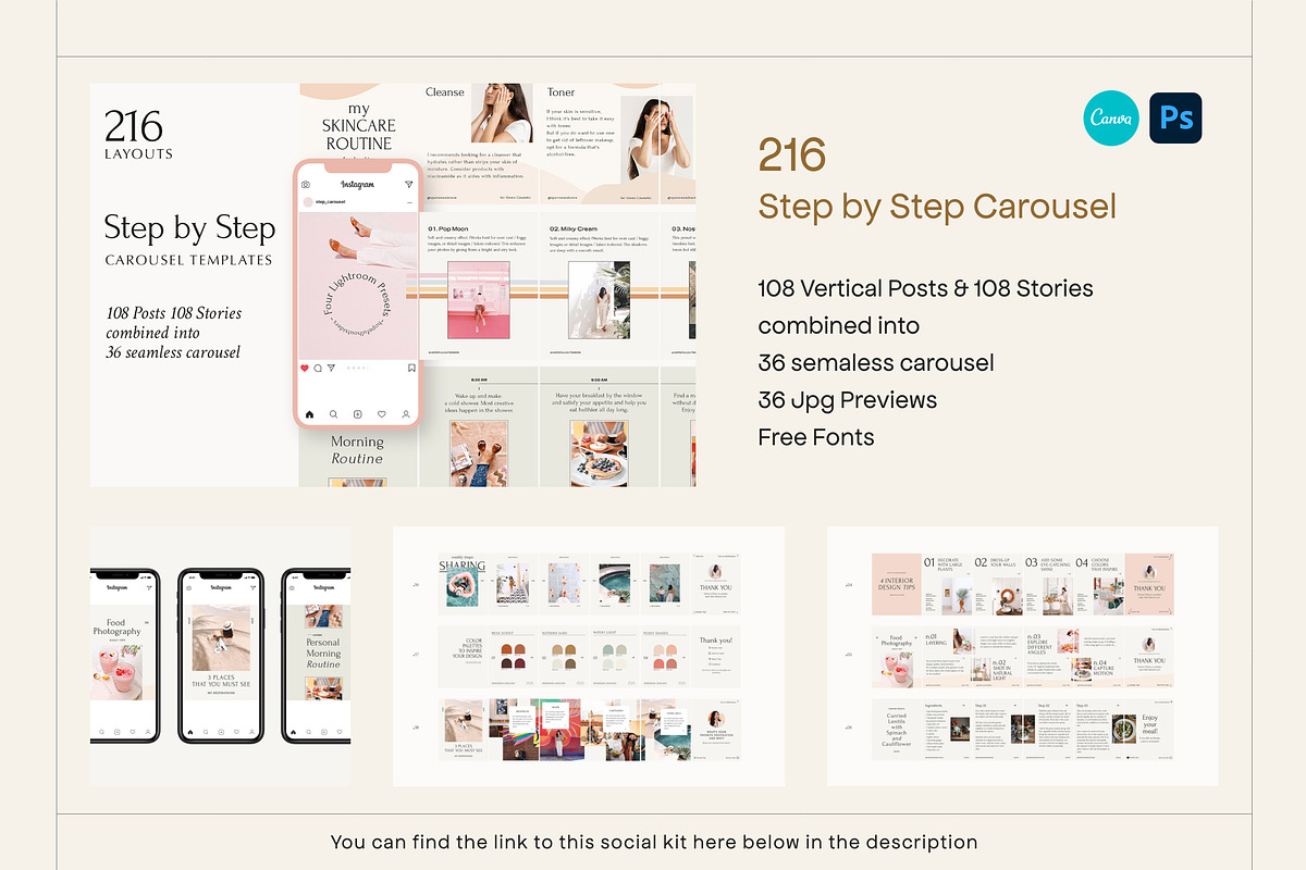 SALE! Social Kit BUNDLE Canva and PS, a Social Media Template by Sparrow & Snow (Photo 4 of 20)