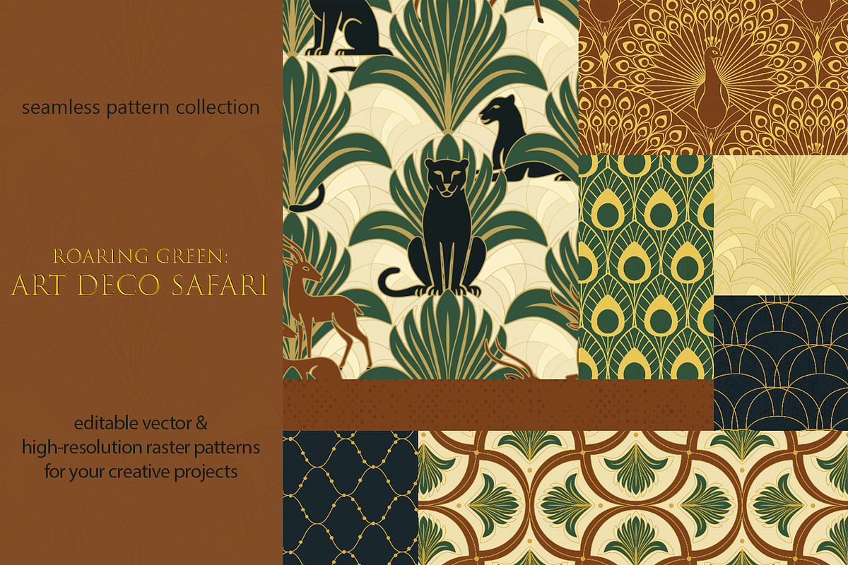 Art Deco | Seamless Patterns, a Pattern Graphic by Svetlana Lerie (Photo 4 of 9)