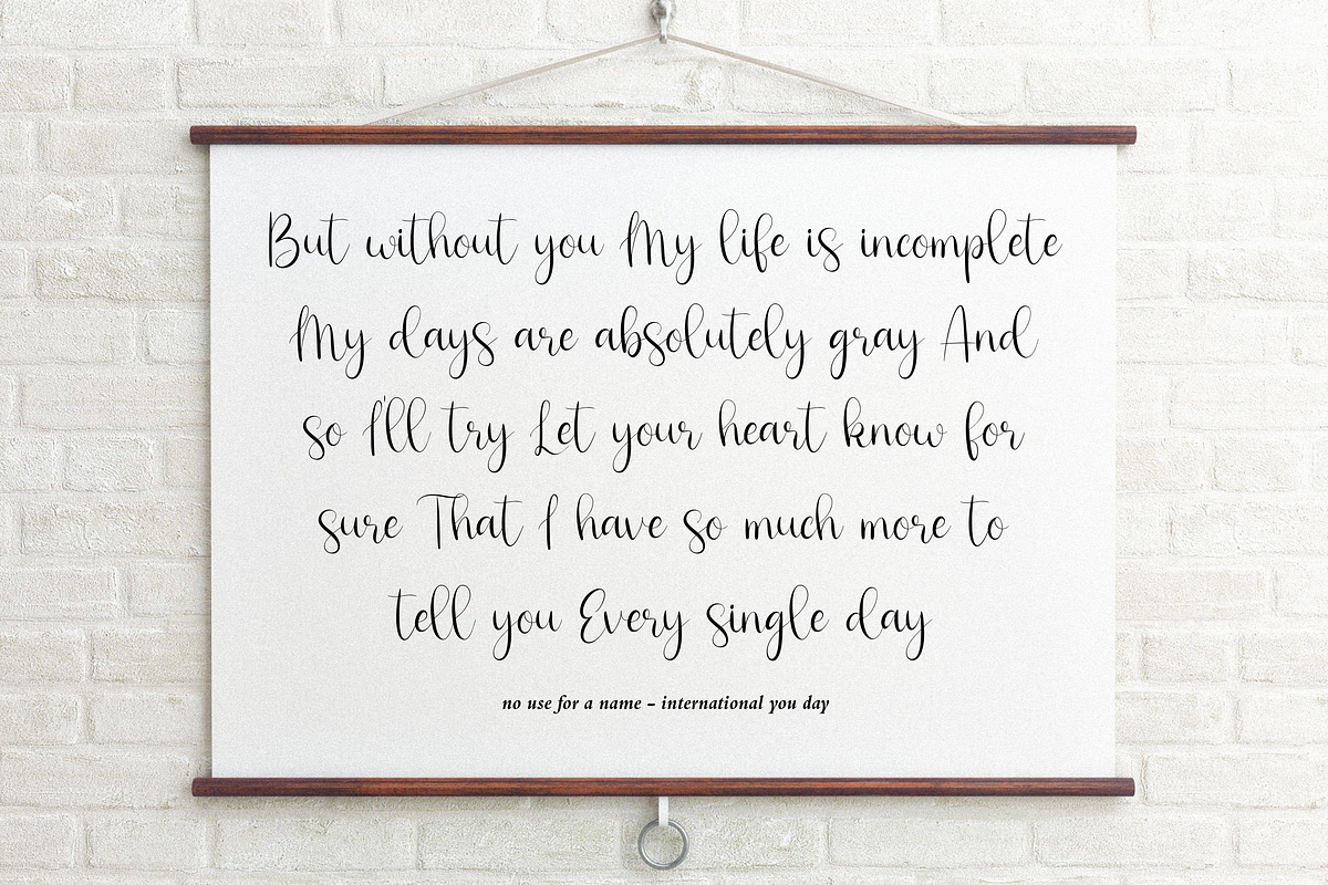 Nicola Aquine, a Script Font by Essentials Studio (Photo 5 of 8)