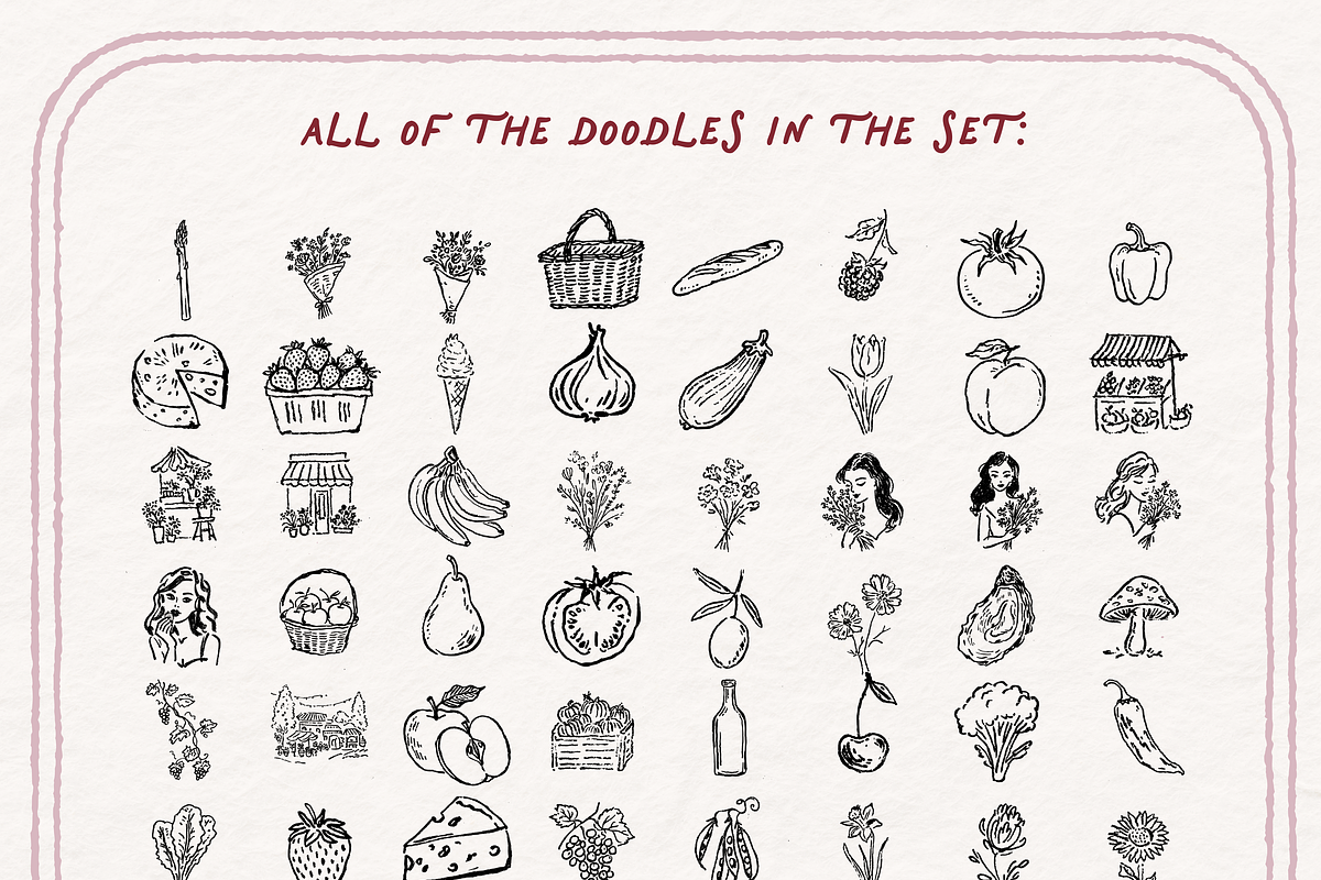 Farmers Market Clipart, Produce, a Food Illustration by The October Creative (Photo 4 of 6)
