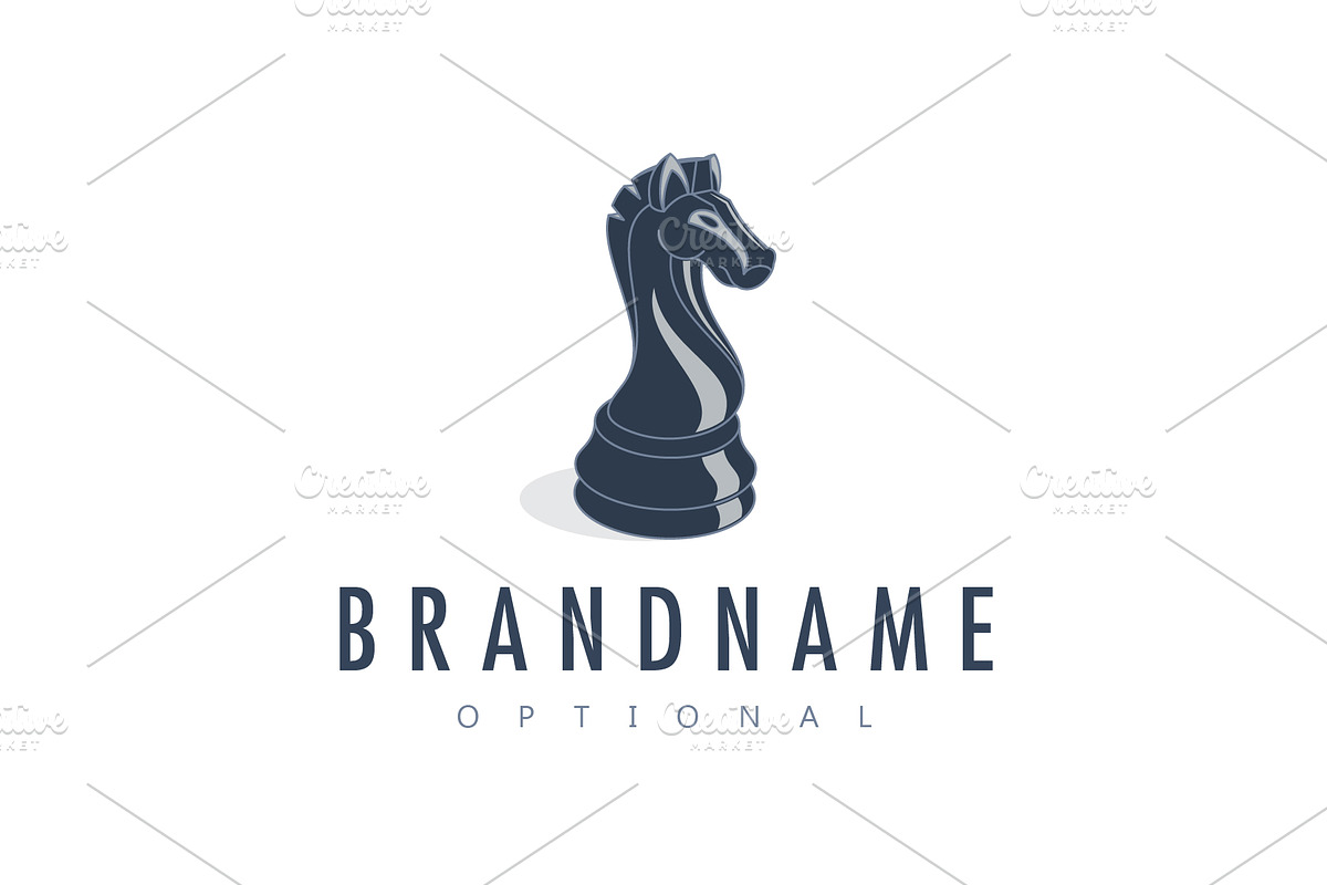 Chess Knight Custom Logo, a Branding & Logo Template by ARTE MIGUEL (Photo 1 of 3)
