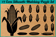 17 Corn Silhouette Matching Puzzle S, an Illustration by Amazin_art (Thumbnail 1 of 4)