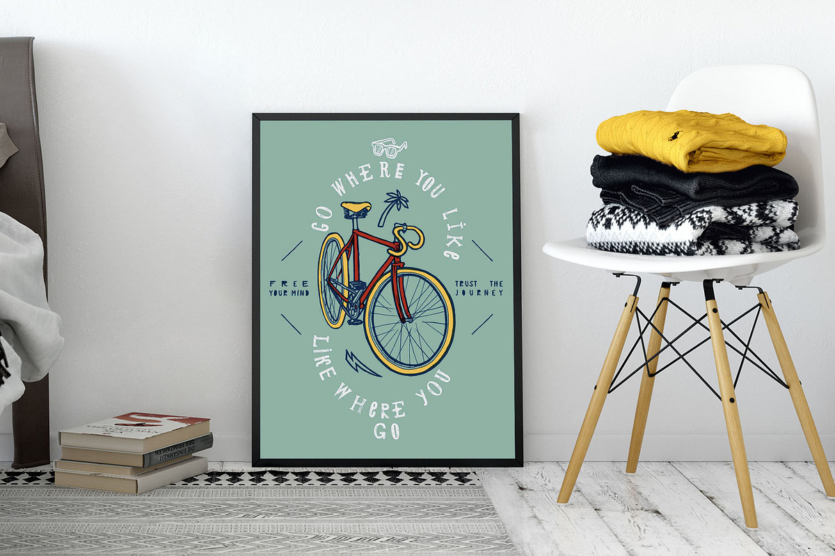 Go Where You LIke, a Sport Illustration by hand draw (Photo 2 of 3)