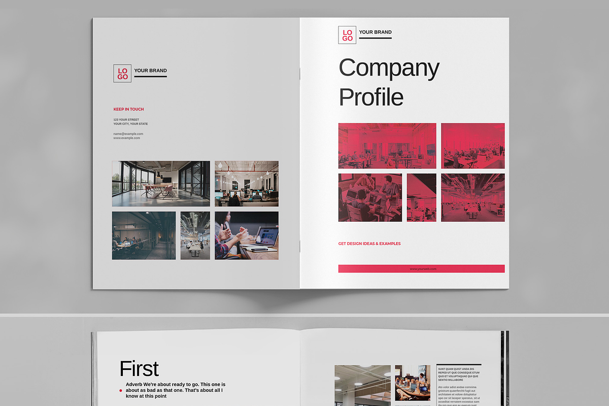 Company Profile Brochure Layout, a Brochure Template by Boris Cupac