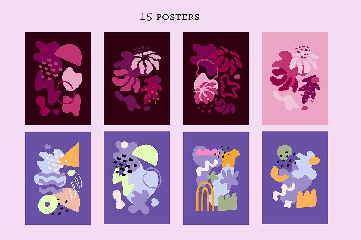 Abstract shapes vector collection, a Decorative Illustration by Nadezhda Mikhailova (Photo 11 of 18)