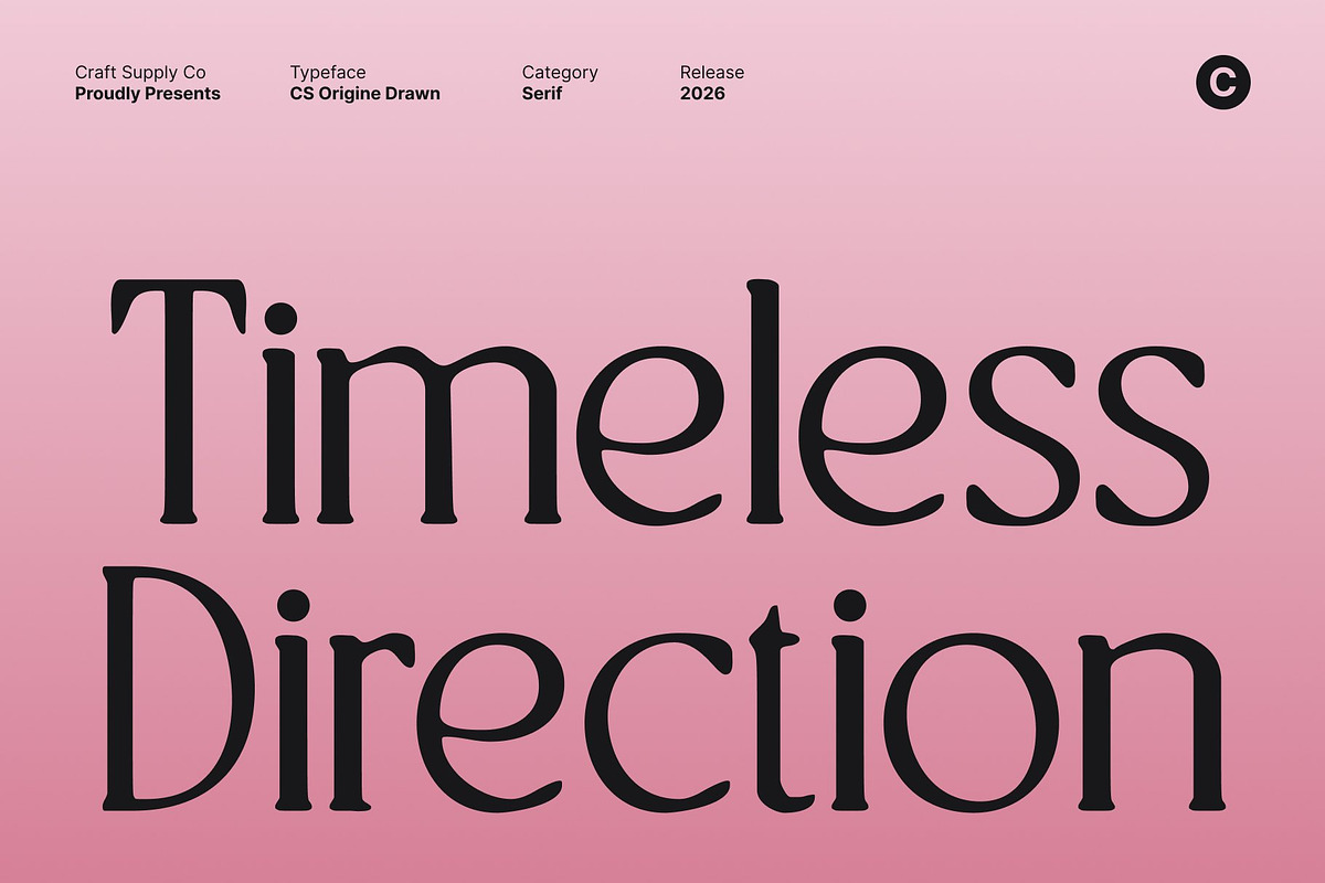 CS Origine Drawn, a Serif Font by Craft Supply Co. (Photo 3 of 8)