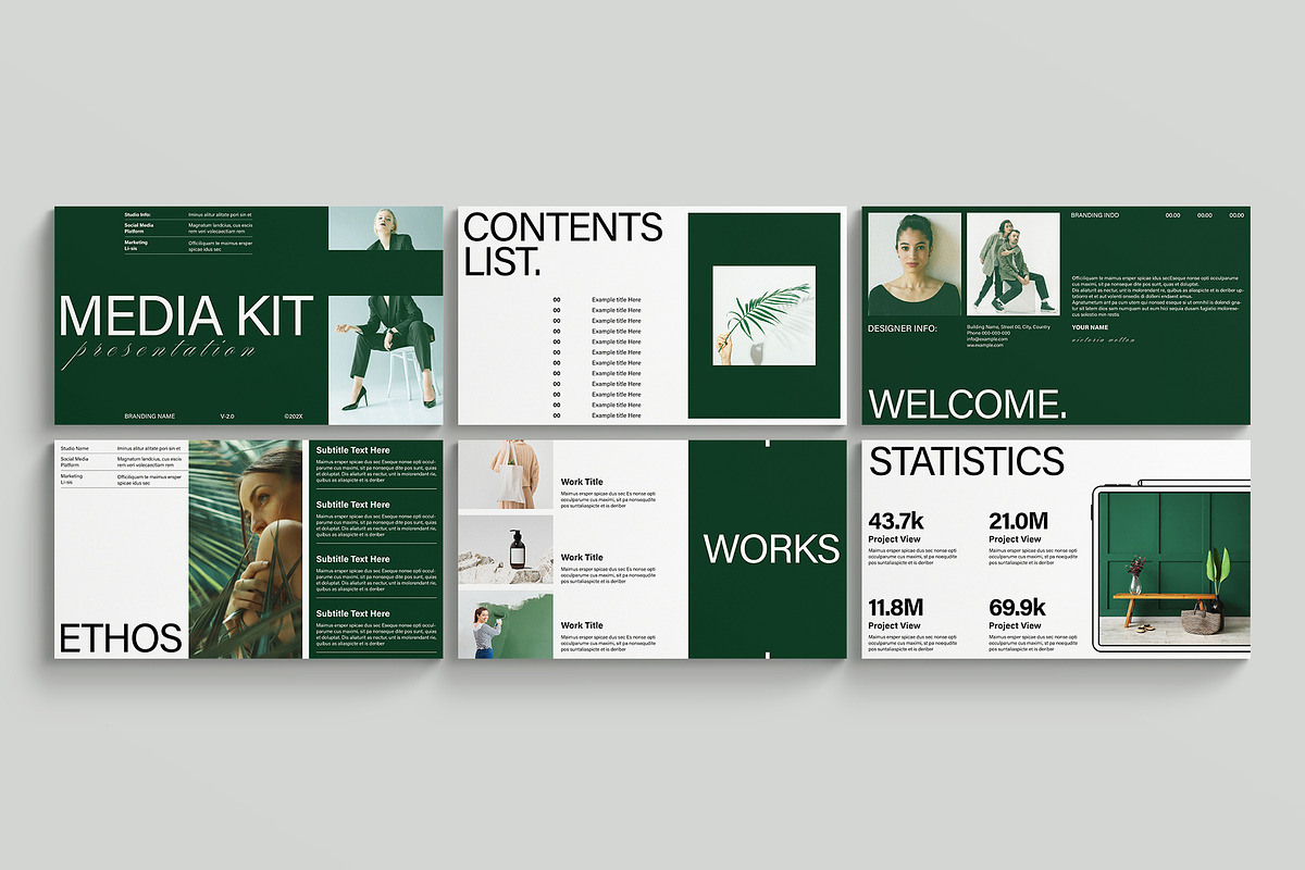 Media Kit Presentation Template, a Presentation Template by E-Type (Photo 2 of 3)