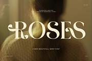 Roses Luxury Serif Display Font, a Serif Font by Graphicxell (Thumbnail 1 of 8)
