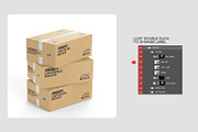 Cardboard Box with Tape Mockup, a Packaging Mockup by RamStudio2 (Thumbnail 13 of 16)