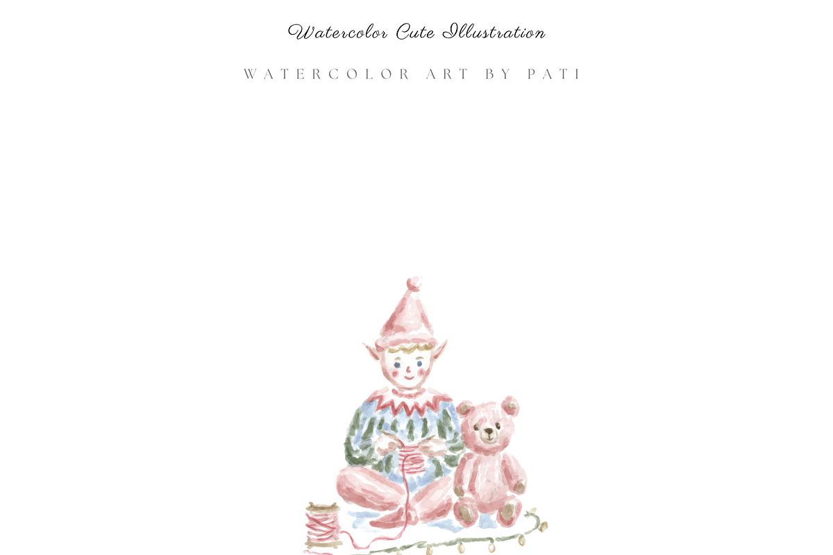 Santa Workshop Clipart, a Decorative Illustration by Pati Paints (Photo 6 of 10)