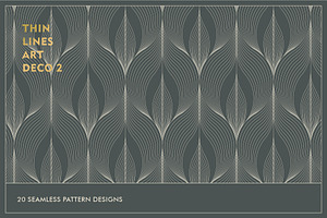 Thin Lines Art Deco Patterns 2