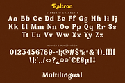 Raltron - Retro Vintage Serif Font, a Serif Font by Pixesia Studio (Thumbnail 10 of 11)