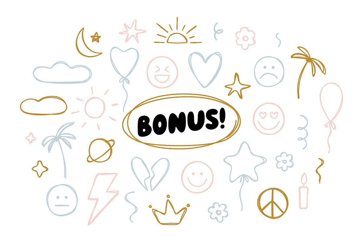 Simply Kind - Bubble Font, a Handwritten Font by simpleblues (Photo 12 of 14)