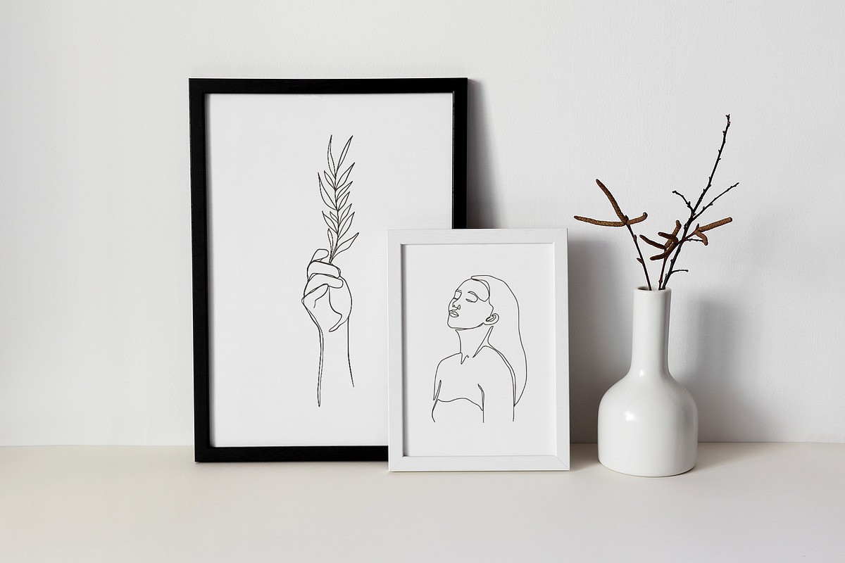 One Line Sketches Collection, a Person Illustration by mejorana (Photo 5 of 11)