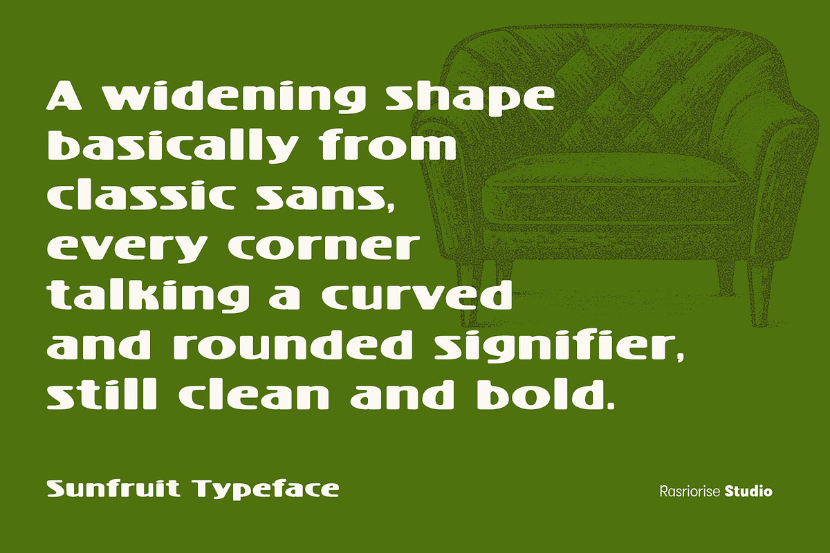 Sunfruit Font, a Sans Serif Font by Rasiorise Studio (Photo 4 of 10)
