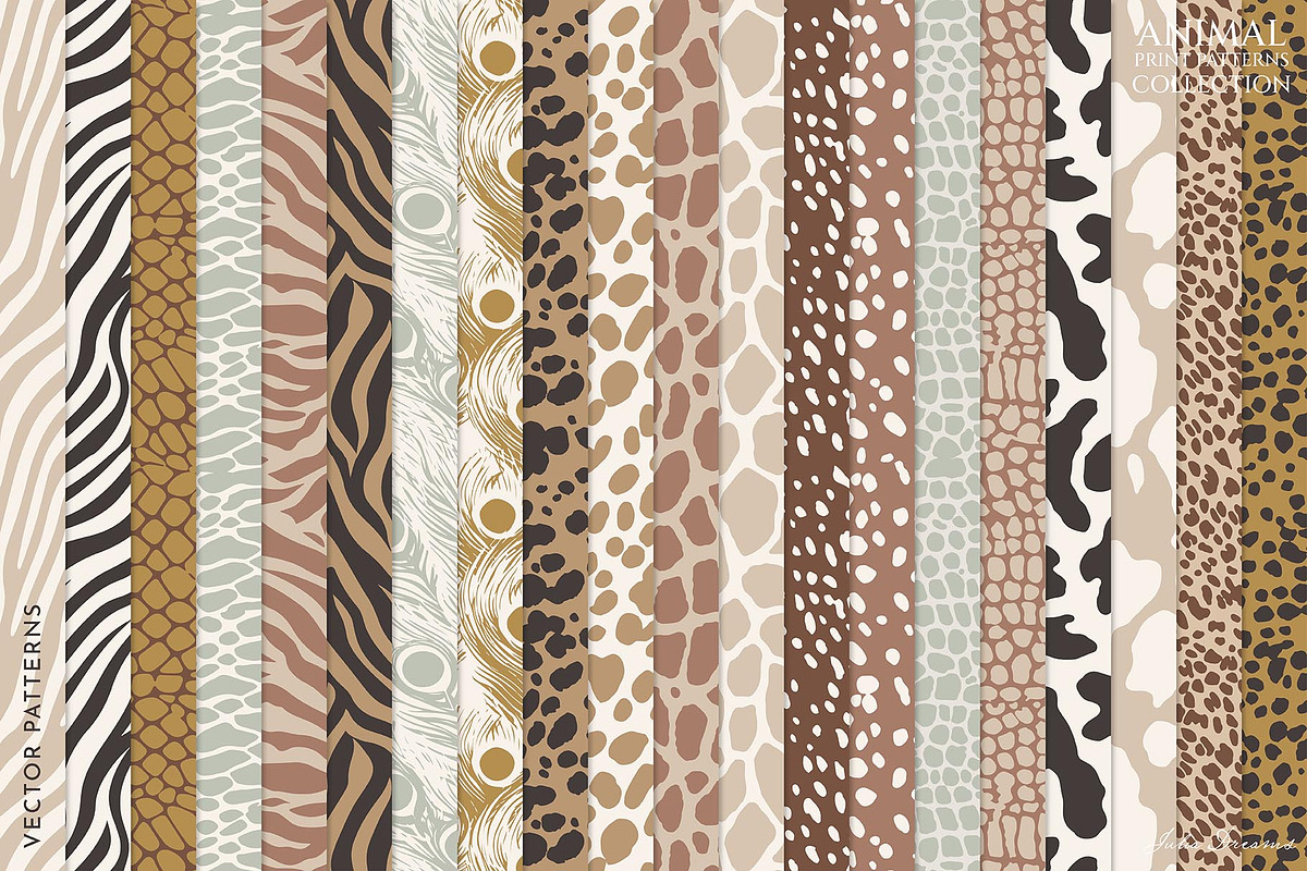 Animal Print Seamless Patterns, a Pattern Graphic by Julia Dreams (Photo 9 of 11)