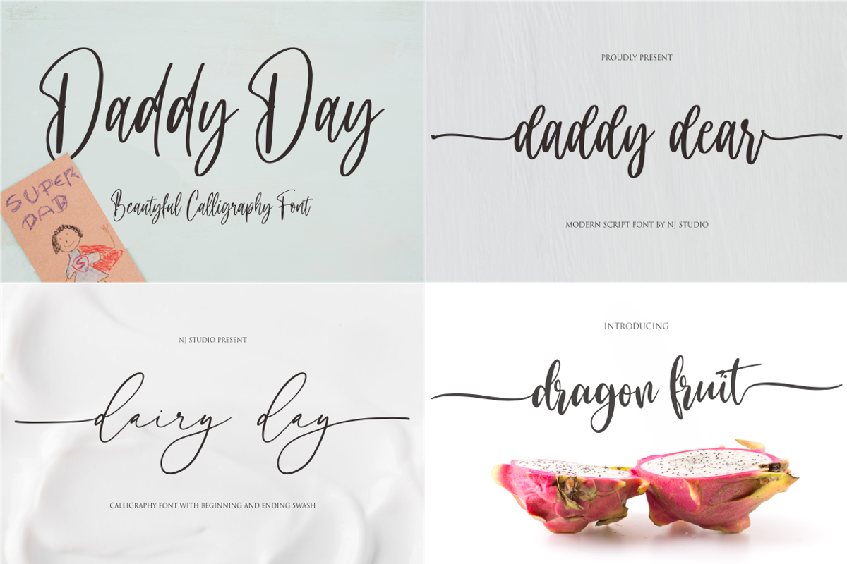 Swashy Font Bundle | 40 Fonts, a Script Font by NJ Studio (Photo 4 of 11)