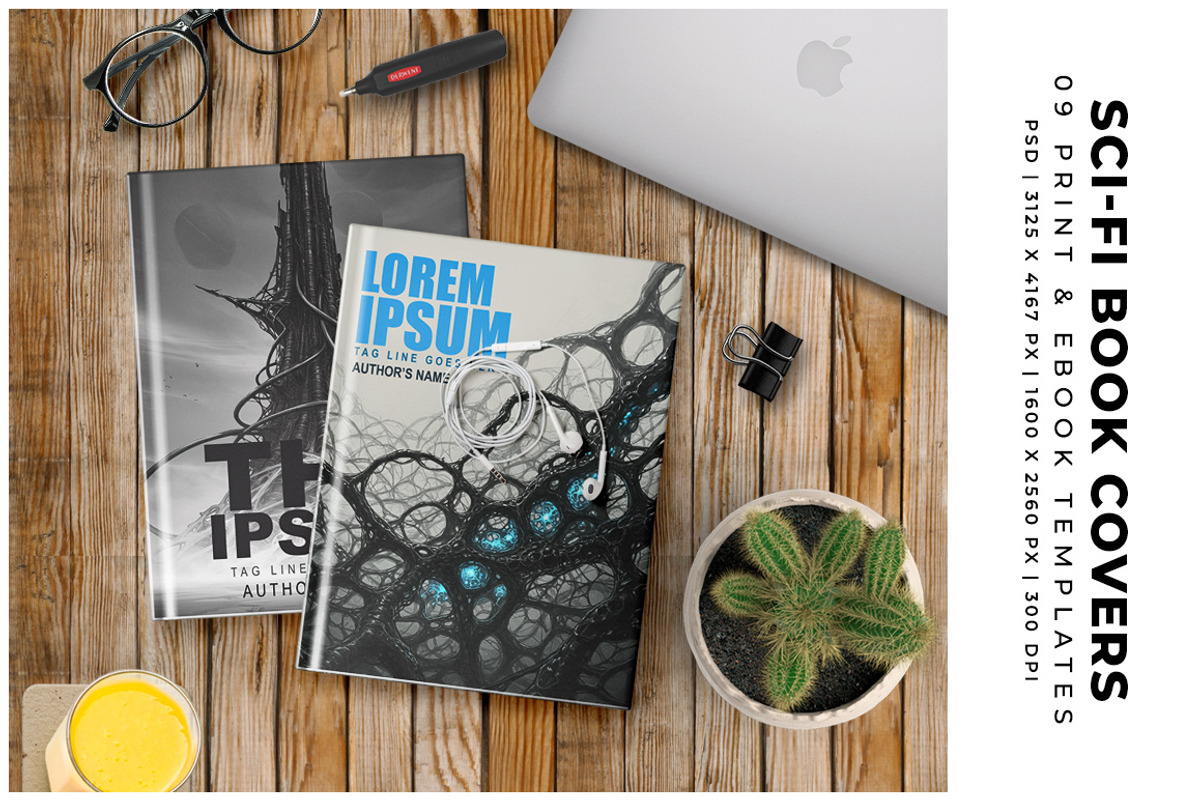 Sci-Fi Book Cover Templates preview 5