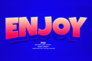 Enjoy PSD 3d Editable Text Effect, a Layer Style Add-On by TrueVector