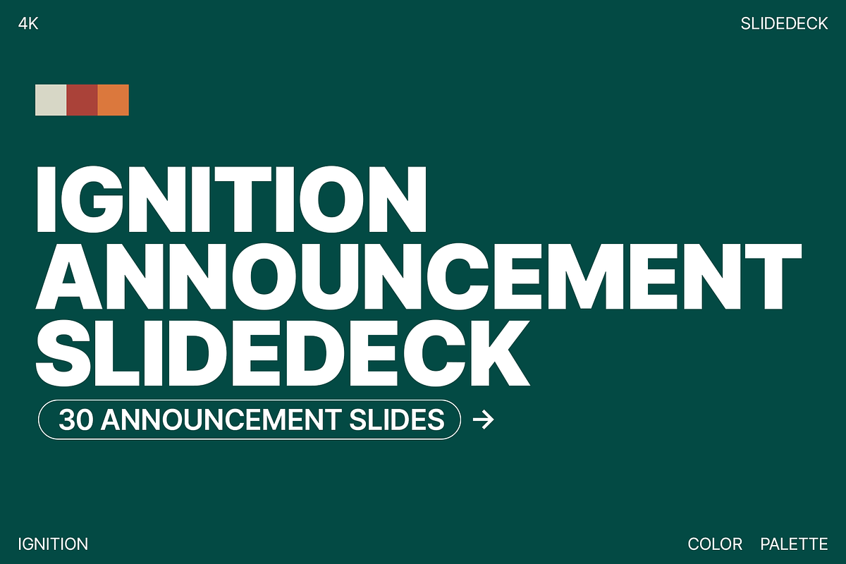 30 Ignition Announcement Slides, a Presentation Template by JD Designs (Photo 2 of 8)