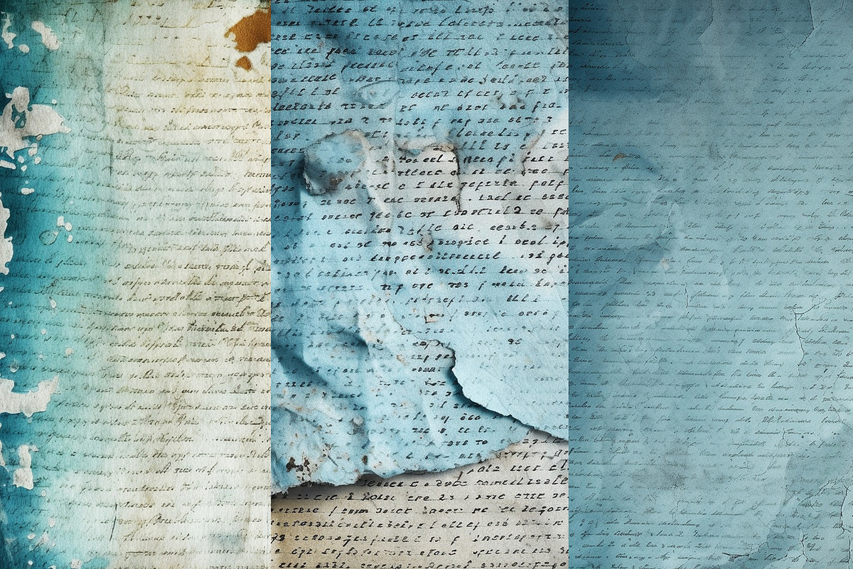 Distressed Writing Digital Papers, a Background Graphic by BonaDesigns (Photo 4 of 4)