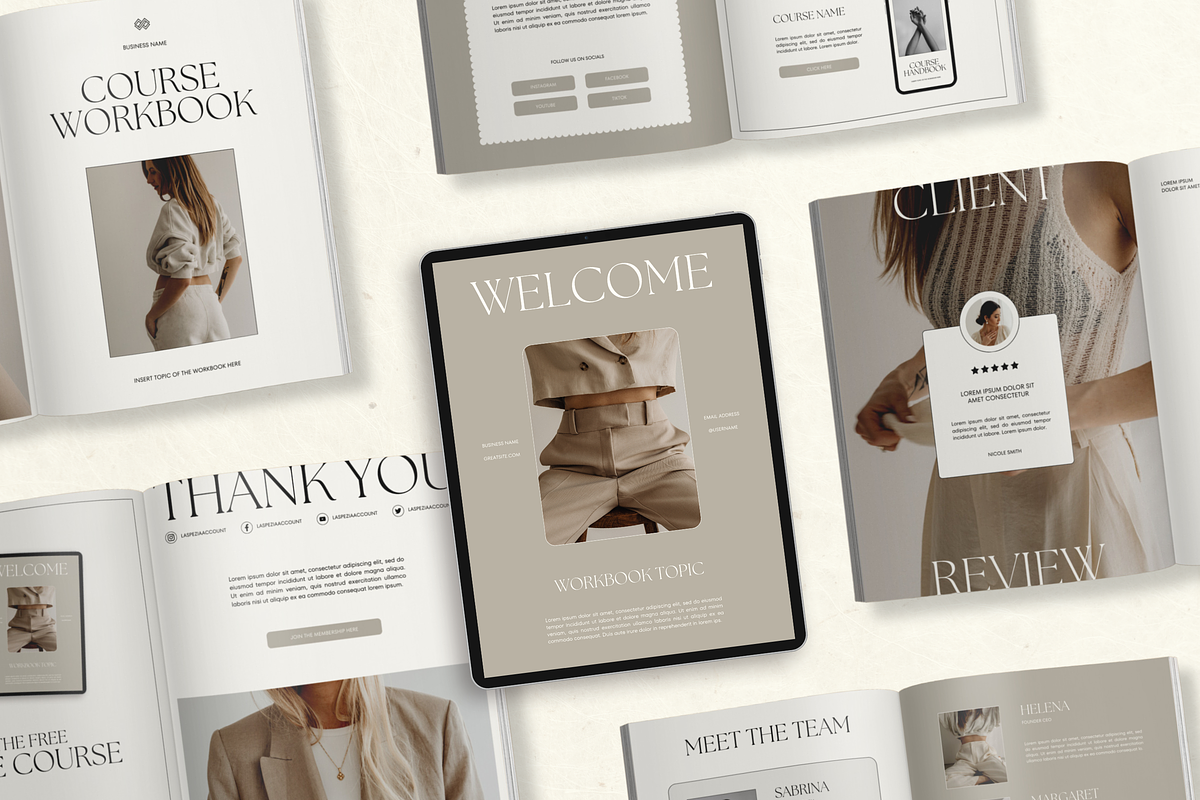 Canva Workbook Template for Coaches, a Magazine Template by Branding Babe Co. (Photo 3 of 10)