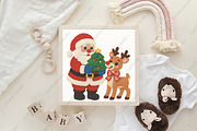 Latch Hook Crochet Santa Head PNG, an Illustration by CraftArtStudio (Thumbnail 4 of 4)