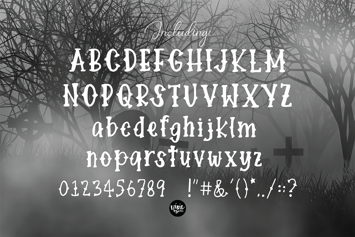 DEFINITELY HAUNTED Halloween Font, a Serif Font by Blush Font Co. (Photo 6 of 6)