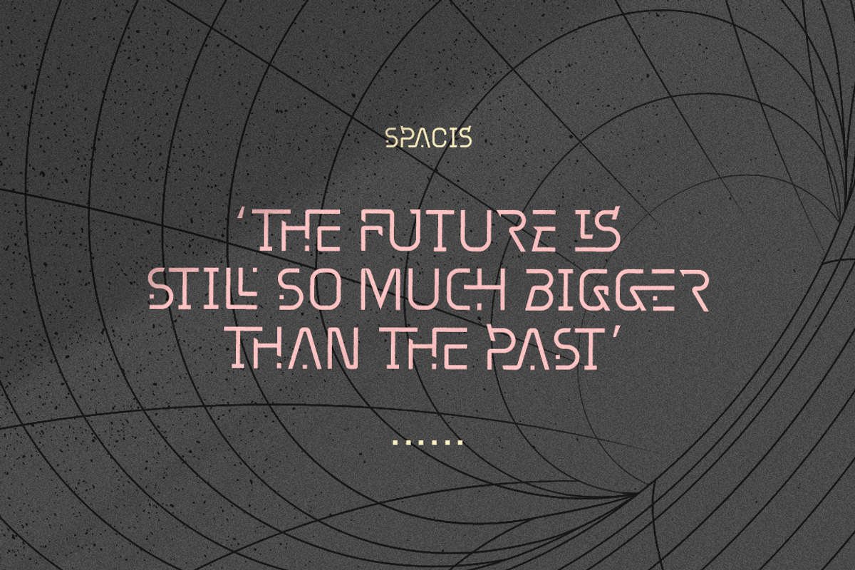 Spacis - Futuristic Font, a Sans Serif Font by Grontype (Photo 8 of 10)
