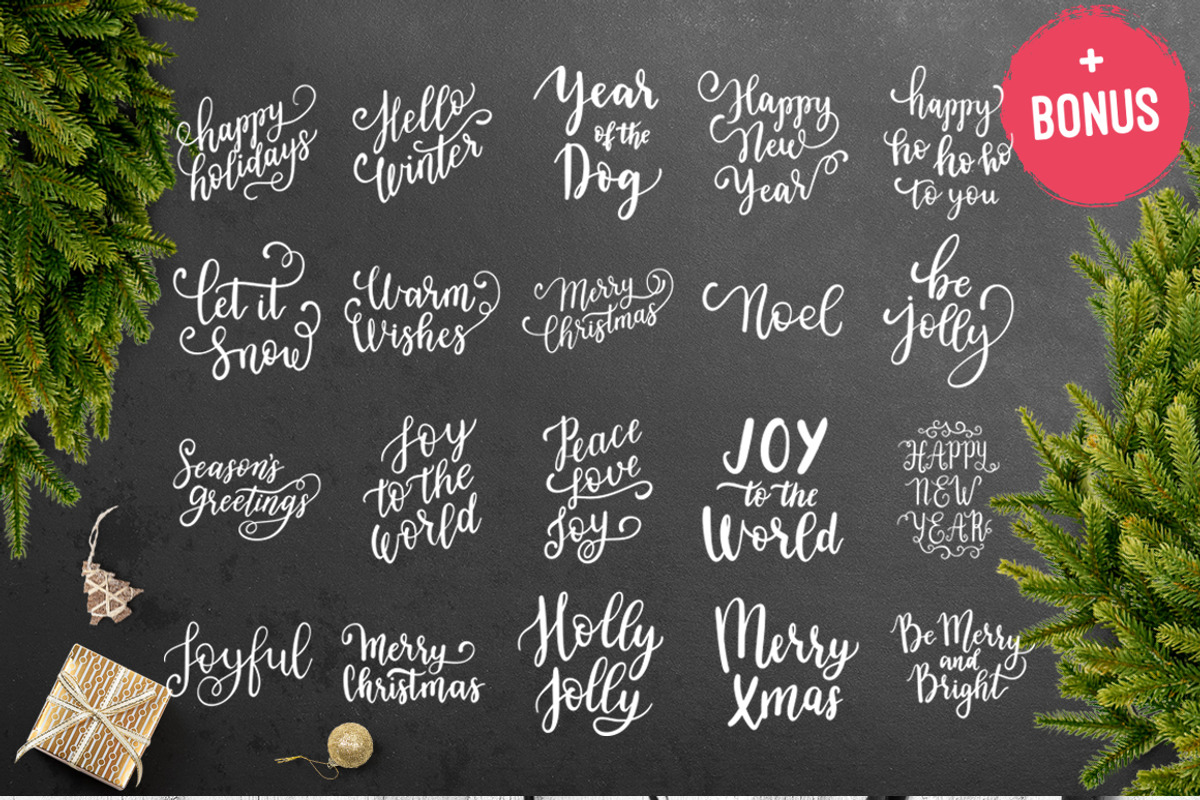 38 Christmas overlays + BONUS, a Decorative Illustration by Midstream (Photo 1 of 9)