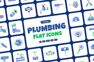 Plumbing Icon Art Set, a Work Illustration by Creative Stall