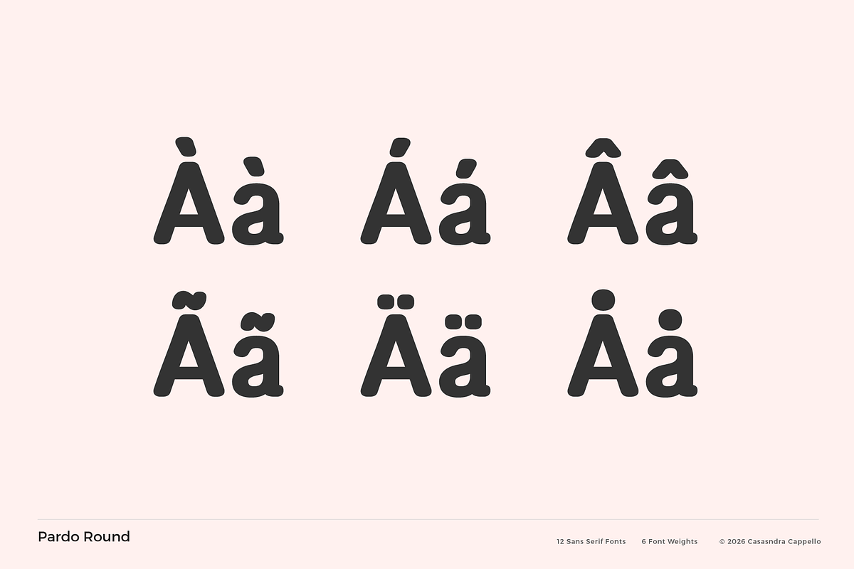 Pardo Round - Modern Sans Serif, a Sans Serif Font by Cassandra Cappello (Photo 6 of 7)