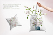 Garden flowers watercolor clipart, an Illustration by Alena Sid (Thumbnail 6 of 13)