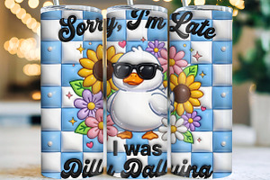 Funny Goose Tumbler Wrap PNG, an Object 3D Model by CraftArtStudio