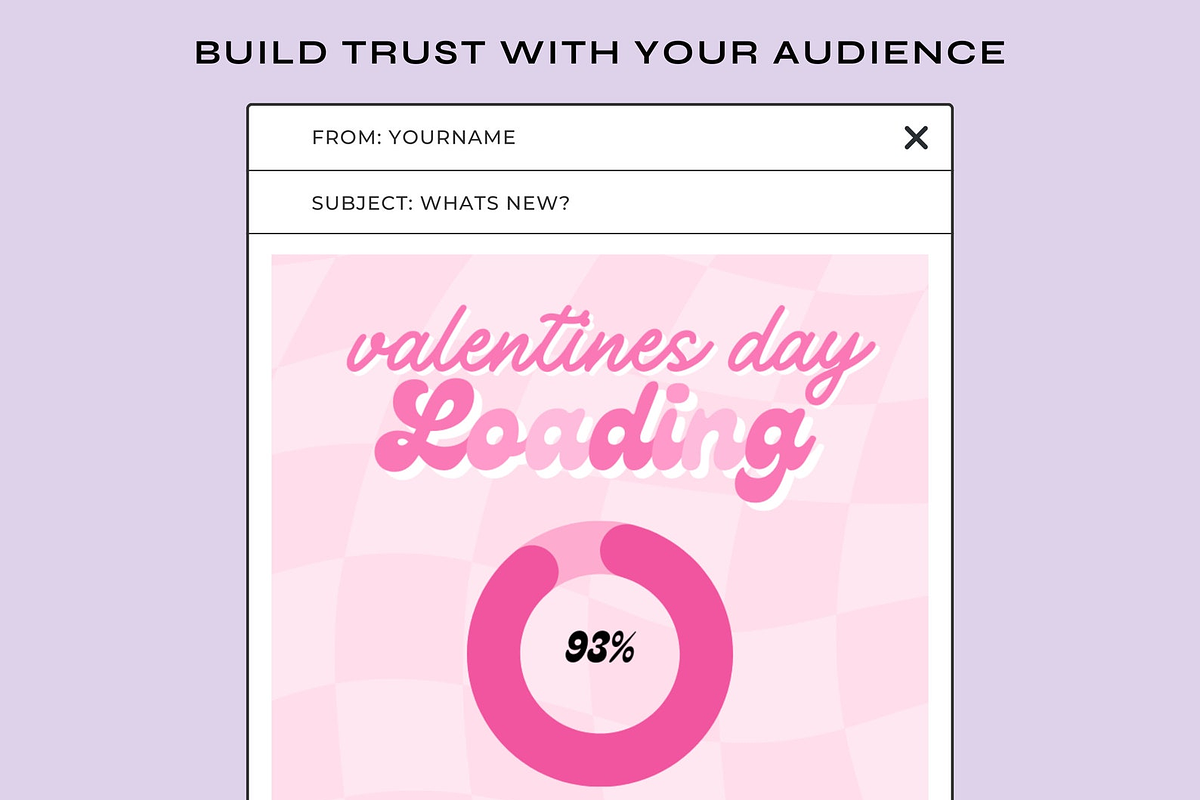 Valentines Email Templates Canva, an Email Template by The Pixel Palace (Photo 5 of 9)