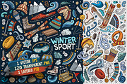 Winter Sports Objects & Symbols Set, an Object Graphic by BALABOLKA (Thumbnail 2 of 4)